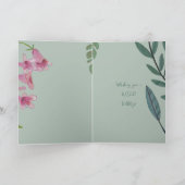 Jungle Tiger Birthday Zoo Safari Karte (Innenseite)