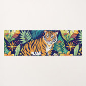 Jungle Tiger Blumenmuster Yogamatte (Rückseite (Horizontal))