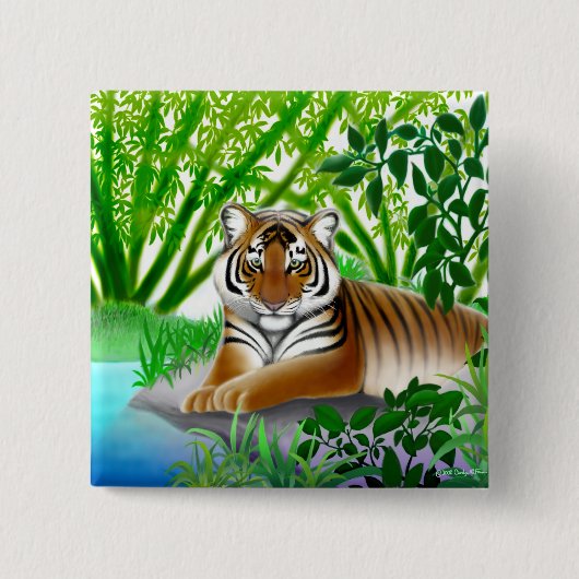 Jungle Tiger Button (Vorderseite)