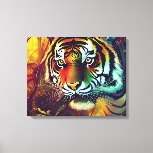 Jungle Tiger Canvas Print Leinwanddruck (Vorderseite)