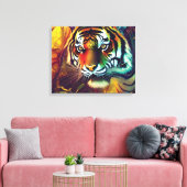Jungle Tiger Canvas Print Leinwanddruck (Insitu (Wohnzimmer))