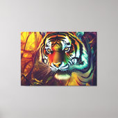 Jungle Tiger Canvas Print Leinwanddruck (Vorderseite)
