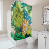 Jungle Tiger Duschvorhang (Beispiel)