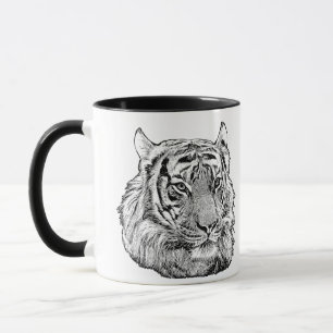 Jungle Tiger Face Safari Tierart Originalität Tasse