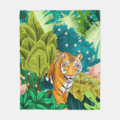 Jungle Tiger Fleecedecke (Vorderseite)