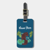 Jungle Tiger Gepäckanhänger (Vorderseite vertikal)