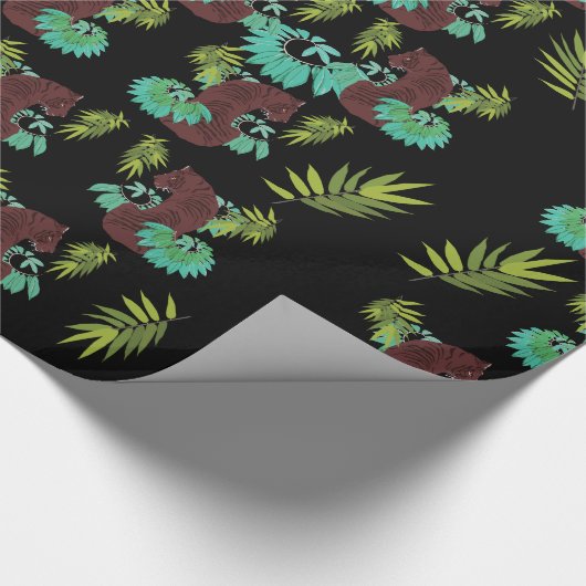 Jungle Tiger Geschenkpapier (Ecke)