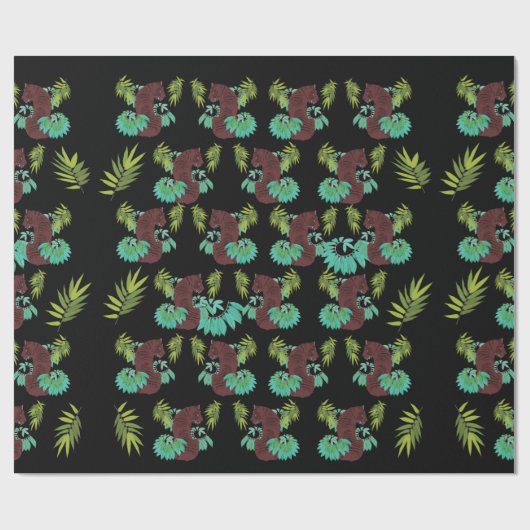 Jungle Tiger Geschenkpapier (Flach)