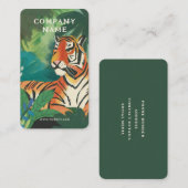Jungle Tiger Illustration Visitenkarte (Vorne/Hinten)