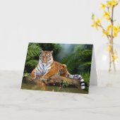 JUNGLE TIGER KARTE (Gelbe Blume)