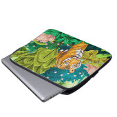 Jungle Tiger Laptopschutzhülle (Vorne Knopf)