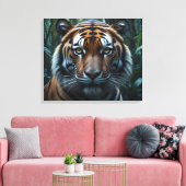 Jungle Tiger Leinwanddruck (Insitu (Wohnzimmer))
