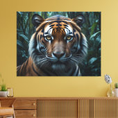 Jungle Tiger Leinwanddruck (Insitu (Wohnzimmer))