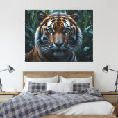Jungle Tiger Leinwanddruck (Insitu (Schlafzimmer))
