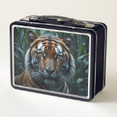 Jungle Tiger Metall Brotdose (Rückseite)