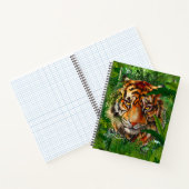 Jungle Tiger Notebook - Green Tiger Art Notizblock (Innenseite)