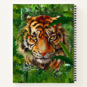 Jungle Tiger Notebook - Green Tiger Art Notizblock (Rückseite)