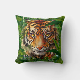 Jungle Tiger Pillow | Farbiges Tiger-Kissen Kissen