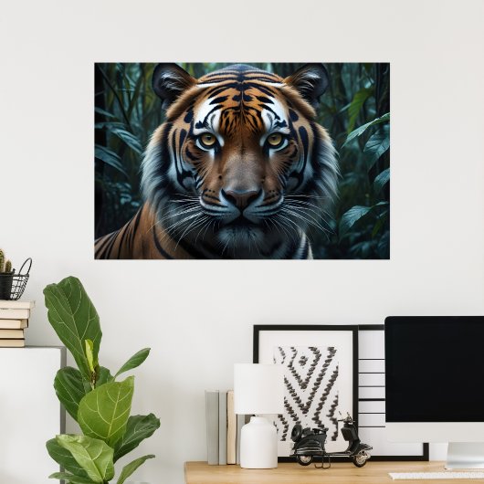 Jungle Tiger Poster (Heimbüro)