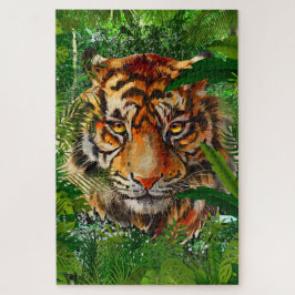 Jungle Tiger Puzzle | Farbenfrohe Tiger Puzzle