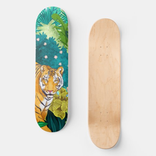 Jungle Tiger Skateboard (Vorderseite)