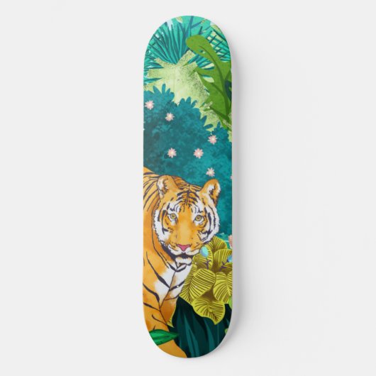Jungle Tiger Skateboard (Vorderseite)
