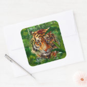 Jungle Tiger Sticker | Farbenfrohe Tiger Art (Umschlag)