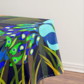 Jungle Tiger Sun Bear Peacock Affe Indischer Rolle Tischdecke (Beispiel)