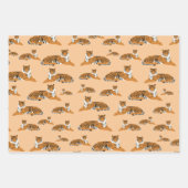 Jungle Tiger Tiermuster Geschenkpapier Set (Vorderseite 2)