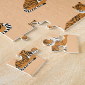 Jungle Tiger Tiermuster Puzzle (Seite)