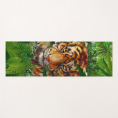 Jungle Tiger Yoga Mat | Farbenfroher Tiger Zeichne Yogamatte (Vorderseite (Horizontal))