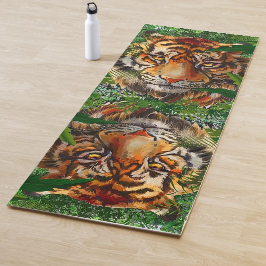 Jungle Tiger Yoga Mat - Wildtiere Große Katzen Yogamatte (Beispiel)