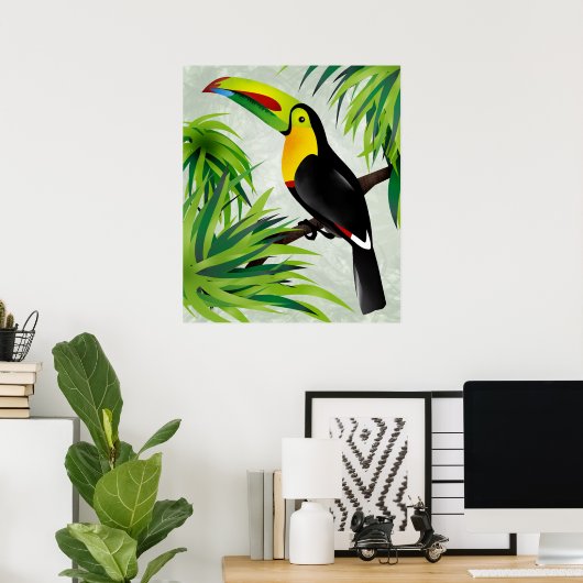 Jungle Toucan Poster (Heimbüro)