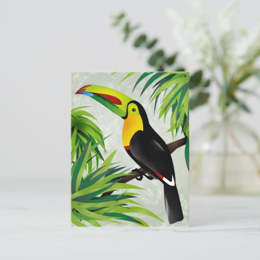 Jungle Toucan Postkarte (Stehend Vorderseite)