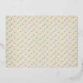 Jungle Two Wild Foto Real Gold Folieneinladung (Rückseite)