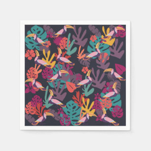 Jungle und Tropical Birds Paper Napkins Serviette