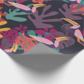 Jungle und Tropical Birds Wrapping Paper Geschenkpapier (Ecke)