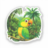 Jungle Vibes Aufkleber (Vorderseite)