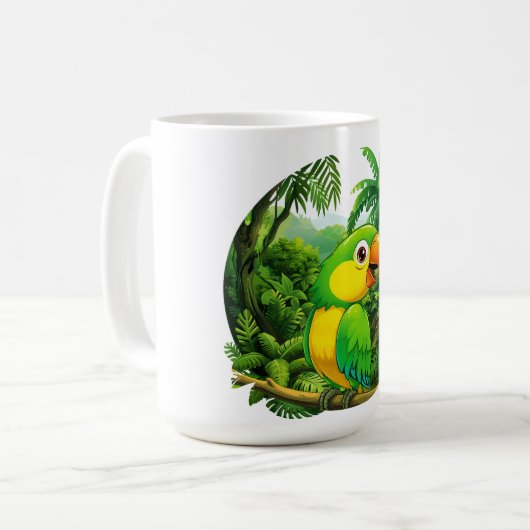 Jungle Vibes Kaffeetasse (Vorderseite Links)