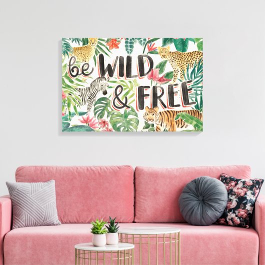 Jungle Vibes Leinwanddruck (Insitu (Wohnzimmer))