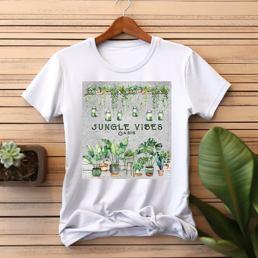 Jungle Vibes Oasis Vertical Garden Pflanze Lover T-Shirt