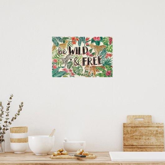 Jungle Vibes Poster (Küche)