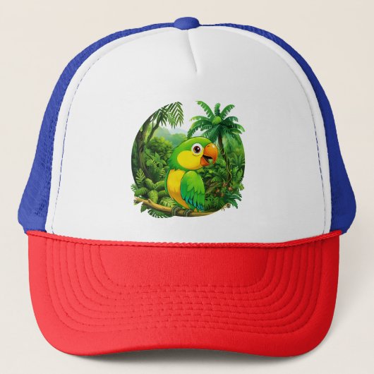 Jungle Vibes Truckerkappe (Vorderseite)