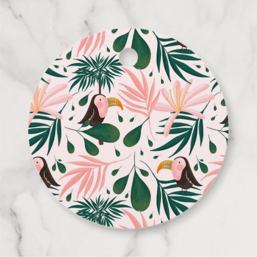 Jungle Vielen Dank Geschenkanhänger (Rückseite)