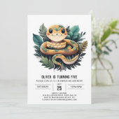 Jungle Viper Slither Einladung (Stehend Vorderseite)