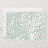 Jungle Watercolor Giraffe Elephant Babydusche Einladung (Rückseite)