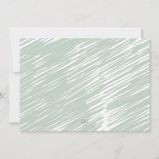 Jungle Watercolor Giraffe Elephant Babydusche Einladung (Rückseite)