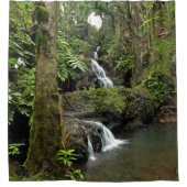 JUNGLE WATERFALL SHOWER CURTAIN DUSCHVORHANG (Vorderseite)