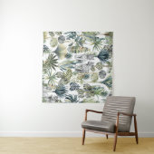 Jungle White Tigers Tapestry Wandteppich (Beispiel (Horizontal))