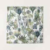 Jungle White Tigers Tapestry Wandteppich (Vorderseite)